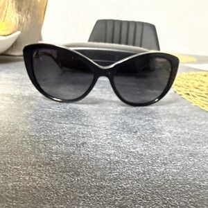 Versace Black Cat-Eye Sunglasses